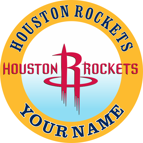 Houston Rockets custom logo Customized Logo iron on paper